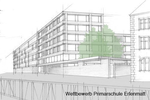 Primarschulhaus mit Sporthalle Erlenmatt Basel 387048